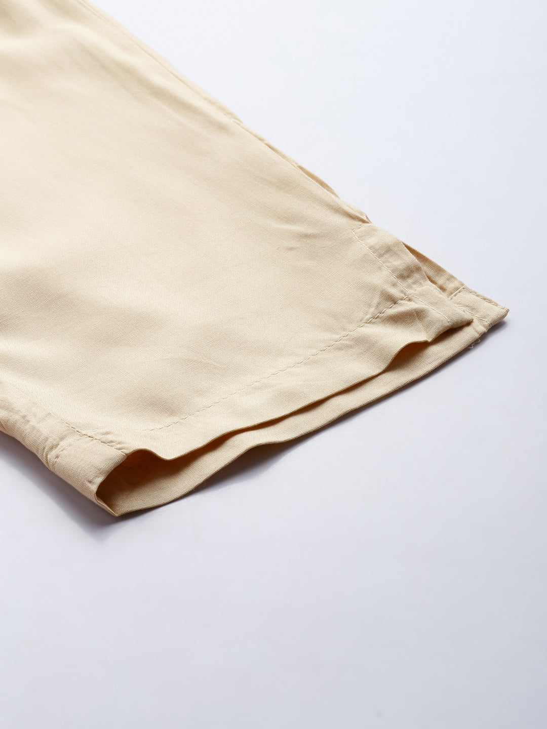 Beige Solid Pencil Pant, Solid Pant, Pencil Pant, Pain Pant