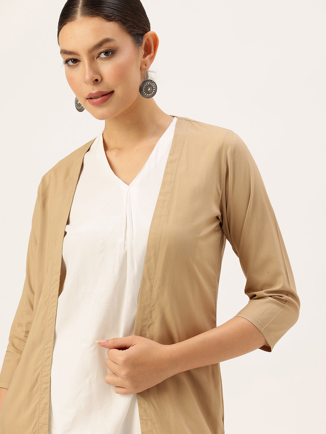 Ivory Tunic with Palazzos & Shrug Co-Ords