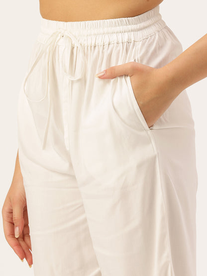 Ivory Tunic with Palazzos & Shrug Co-Ords