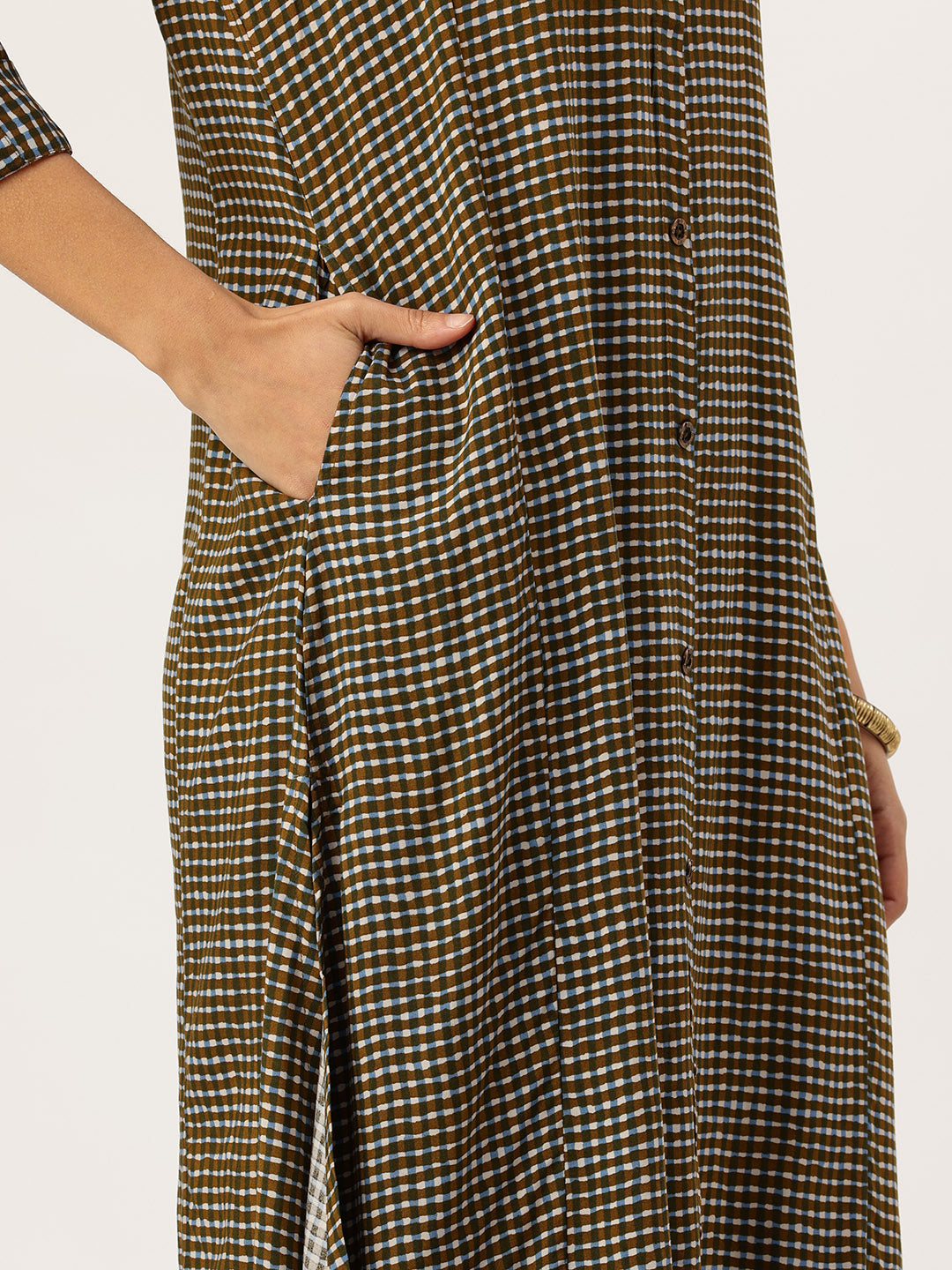 Black Geometric Printed Kurta