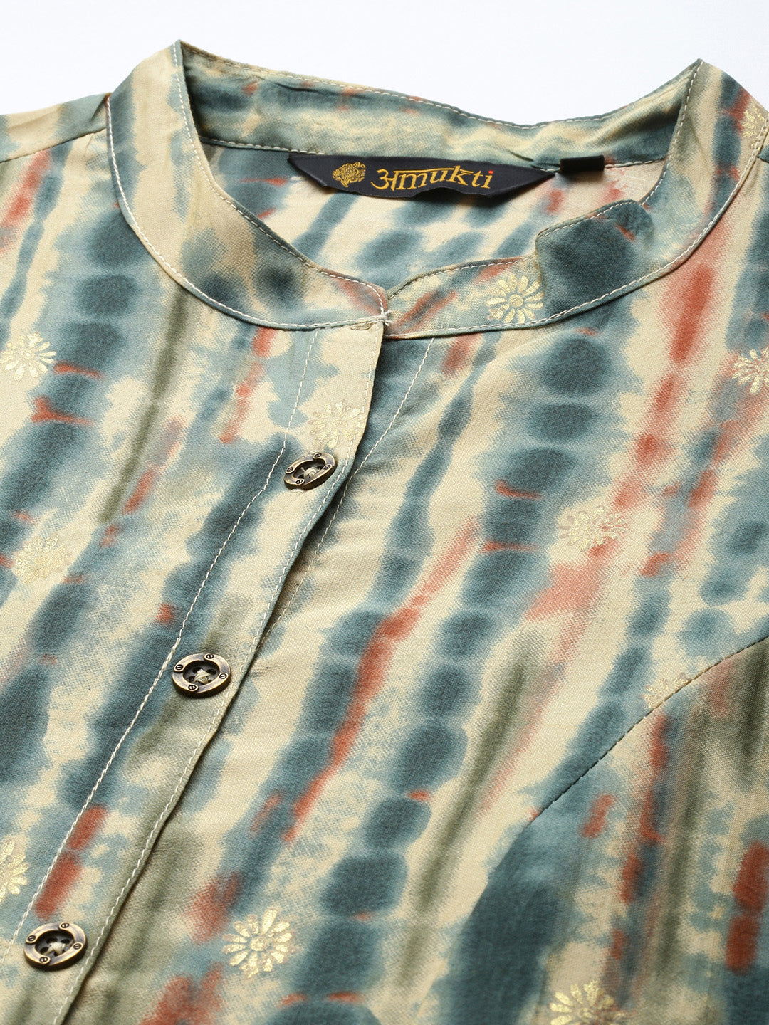 Teal Printed Kurta
