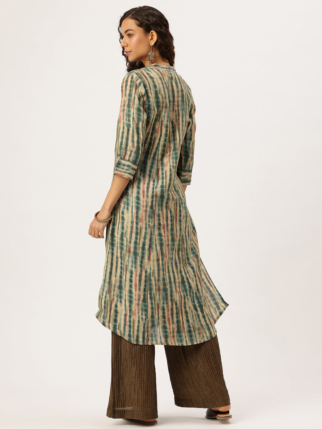 Teal Printed Kurta