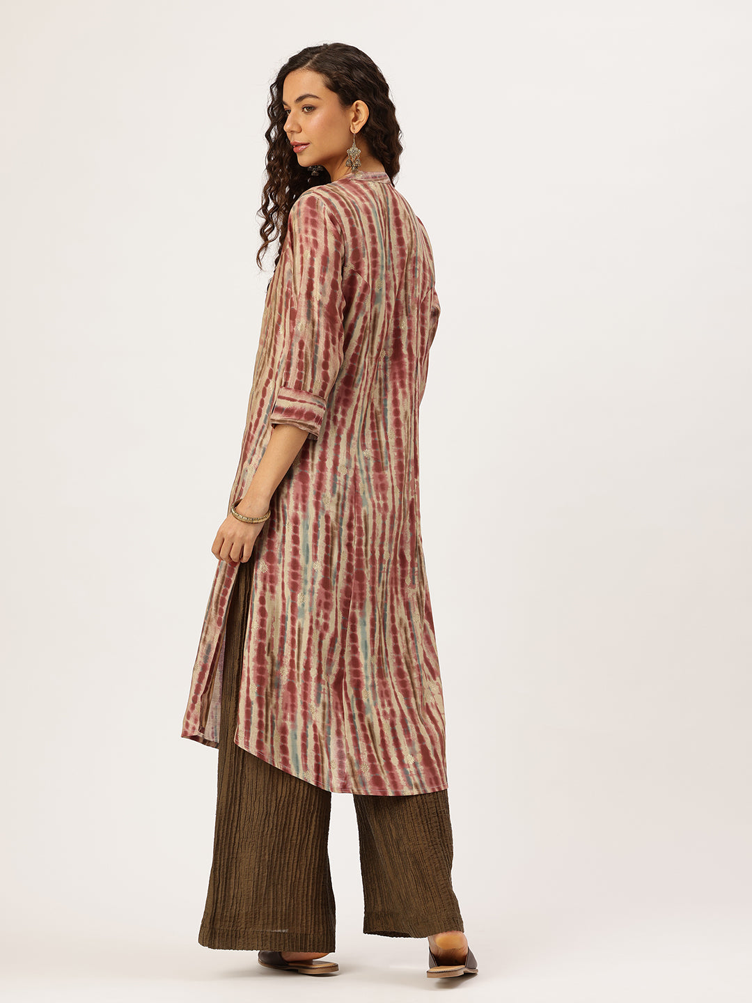 Maroon Printed Kurta, Kurta, Kurtis, Princess Cut, Printed kurta