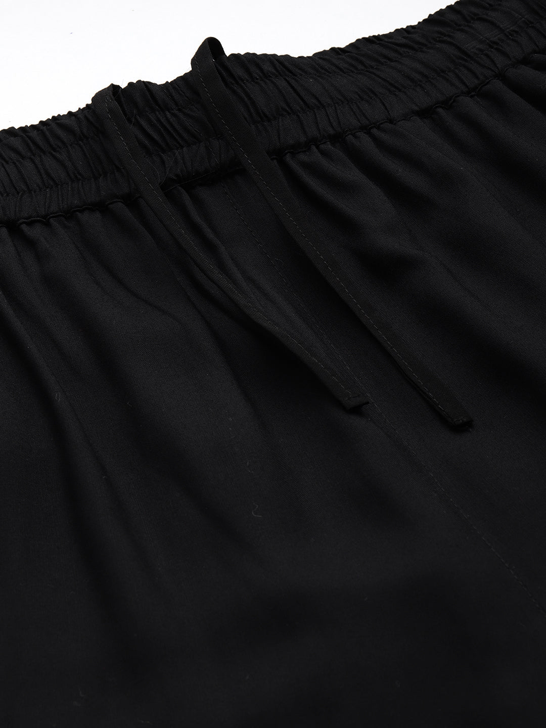 Black Floral Embroidered Thread Work Co-Ords