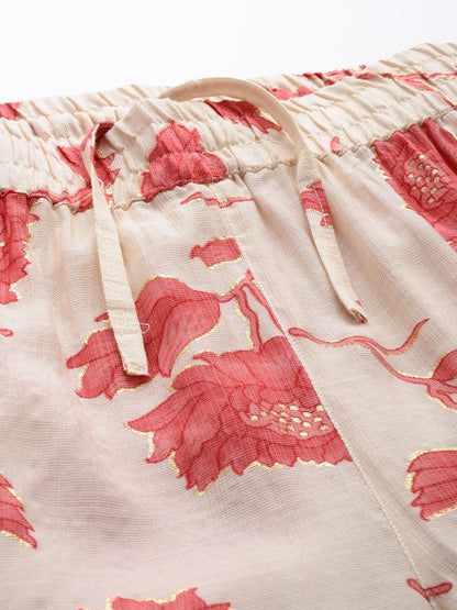 Pink Floral Printed Co-Ords