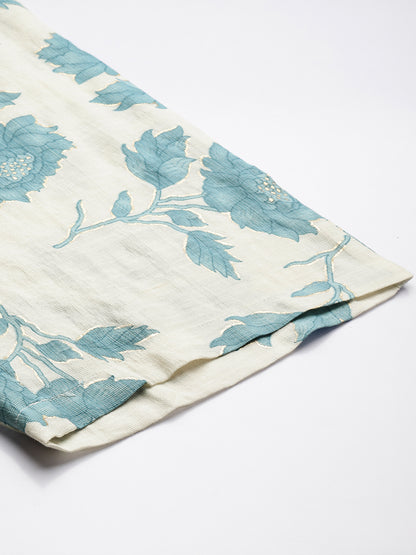 Blue Floral Printed Co-Ords