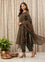 Green Floral Printed Pure Cotton Kurta with Trousers & Dupatta, green kurta set, Kurta with Trousers & Dupatta, printed kurta set, green dress