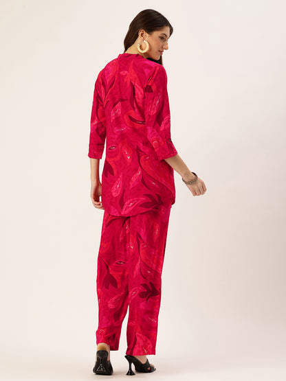 Pink Printed Co-Ords