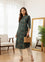 Green Tropical Printed A-Line Kurta