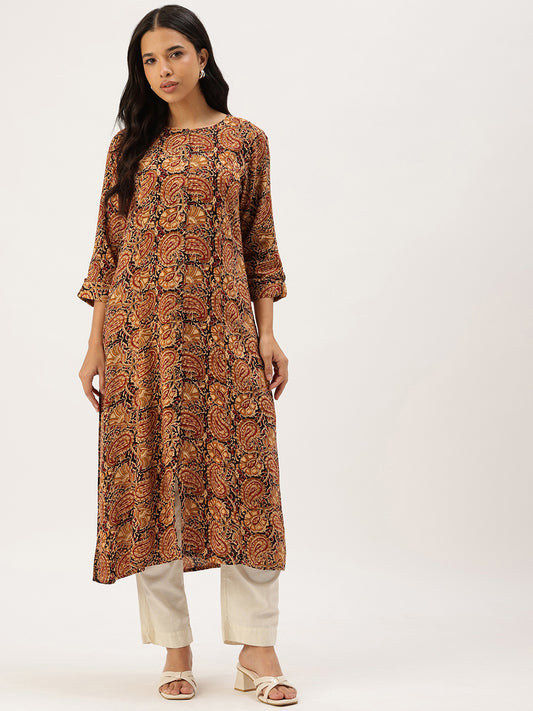 Black Printed Kurta