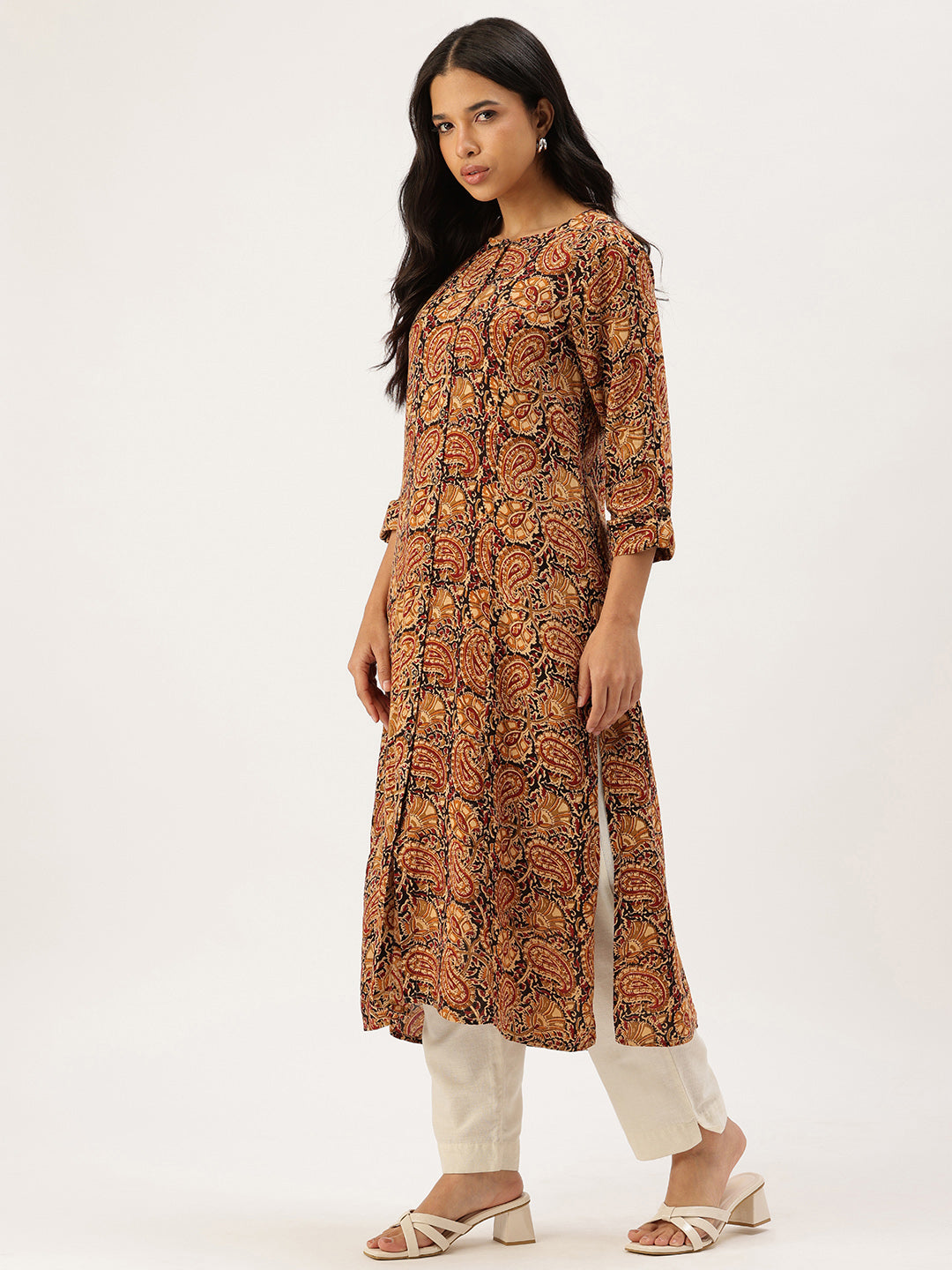 Black Printed Kurta