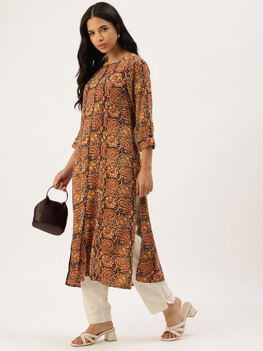 Black Printed Kurta