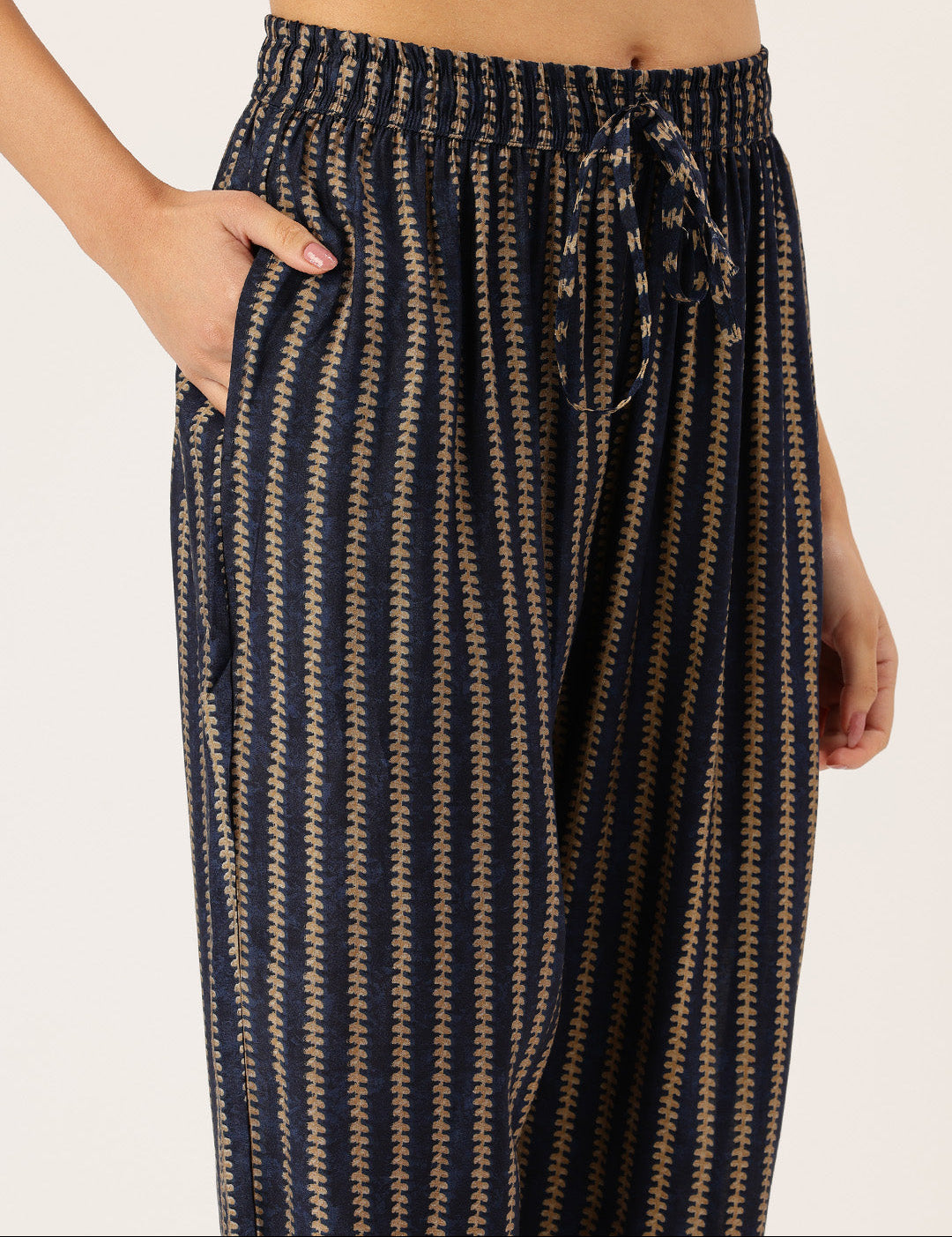 Geometric Printed Roll-Up Sleeves A-Line Kurta & Trousers With Dupatta ,geometric print, printed kurta set, A-line kurta, roll-up sleeves, kurta trouser set, kurta with dupatta, ethnic set, women ethnic wear, festive wear, casual ethnic, co-ord set