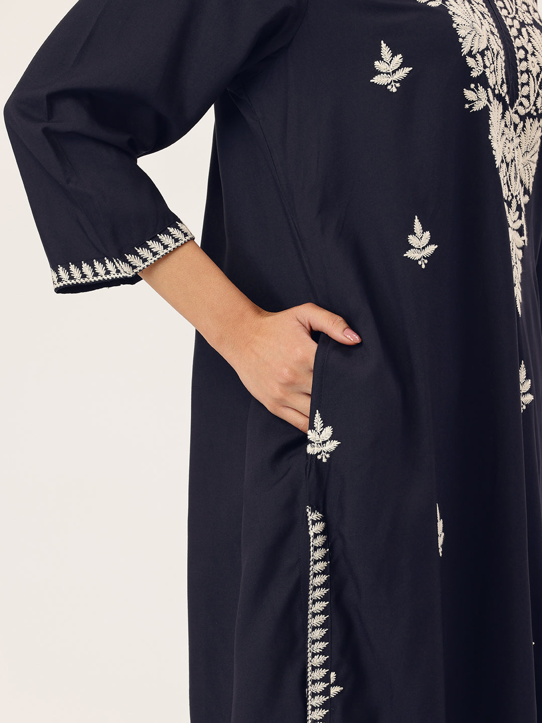 Floral Embroidered Straight Kurta ,floral embroidery, embroidered kurta, straight kurta, kurta, women kurta, ethnic wear, indian wear, casual ethnic, festive wear, office wear, daily wear, summer wear, Long kurta