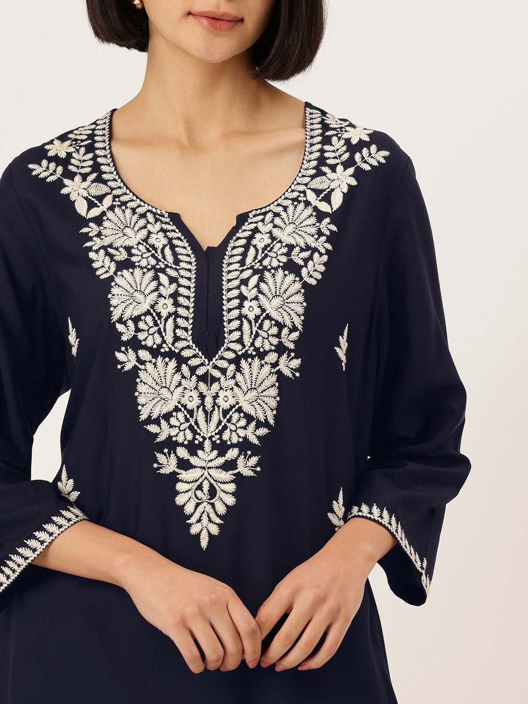 Floral Embroidered Straight Kurta ,floral embroidery, embroidered kurta, straight kurta, kurta, women kurta, ethnic wear, indian wear, casual ethnic, festive wear, office wear, daily wear, summer wear, Long kurta