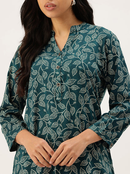 Floral Printed Mandarin Collar Tunic, Floral Tunic, Floral Printed Tunic, Mandarin Collar Tunic, Floral Ethnic Tunic, Womens Tunic, Ethnic Top, Printed Top, Indo Western Top, Fusion Wear, Casual Wear, Festive Wear, Office Wear, Womens Floral Top, New Arrival