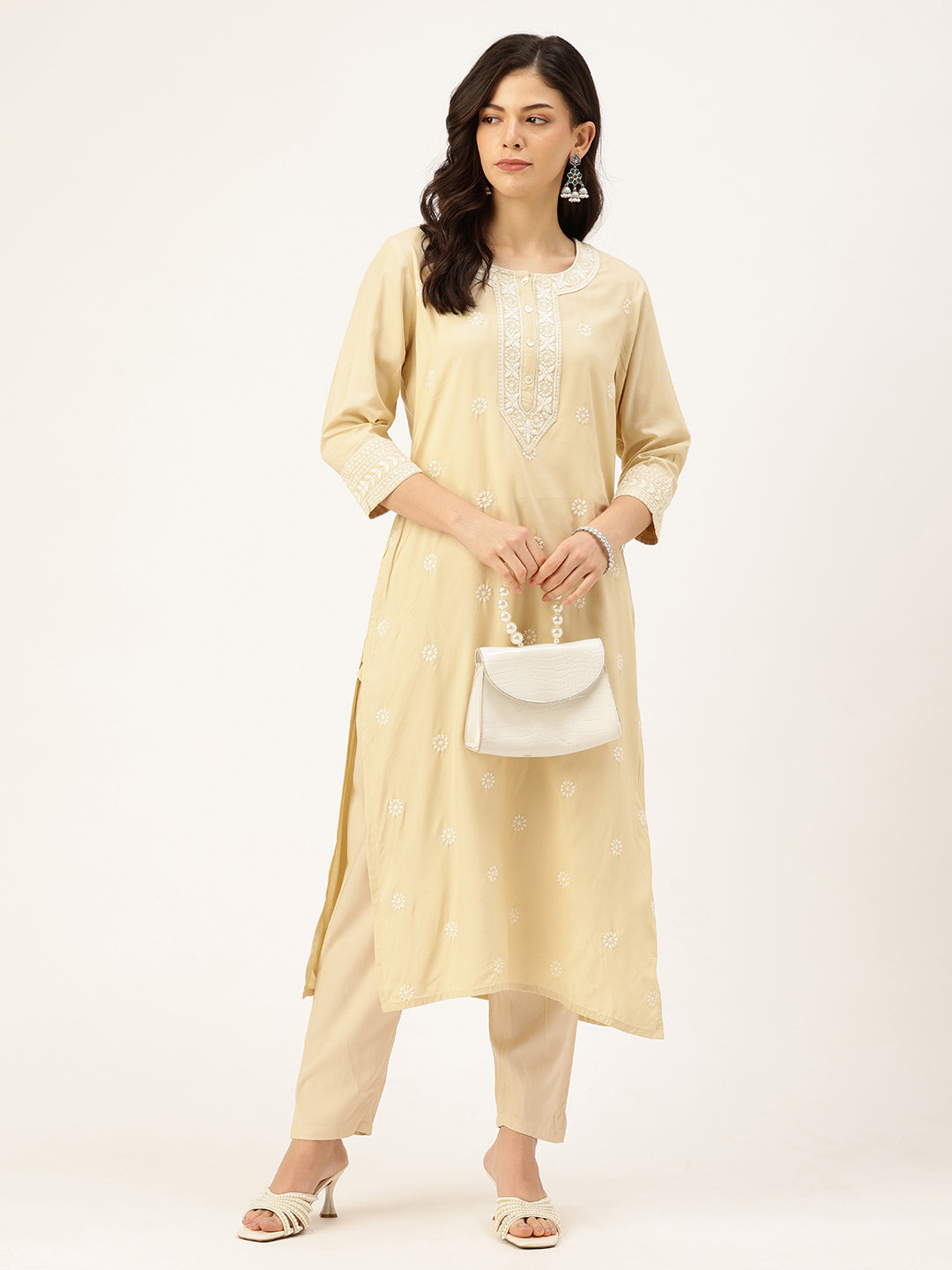 Beige Pencil Pant