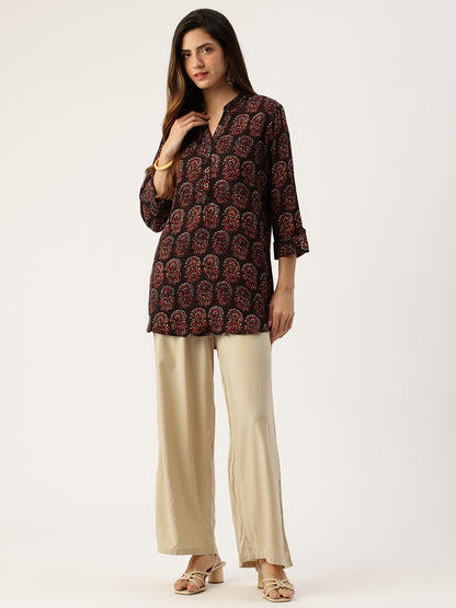 Beige Ethnic Palazzos