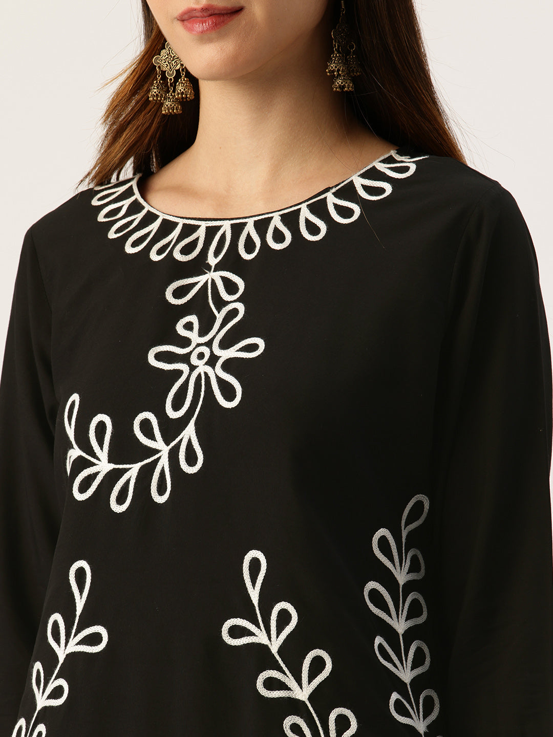Black Embroidered Co-Ords