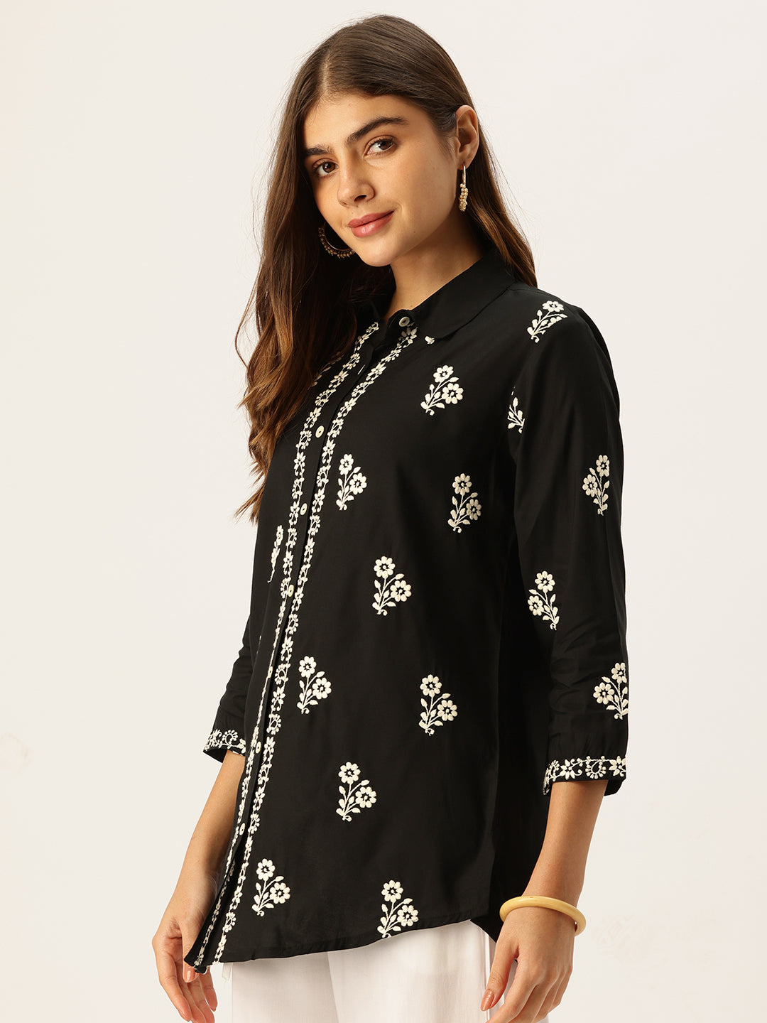 Black Embroidered Tunic