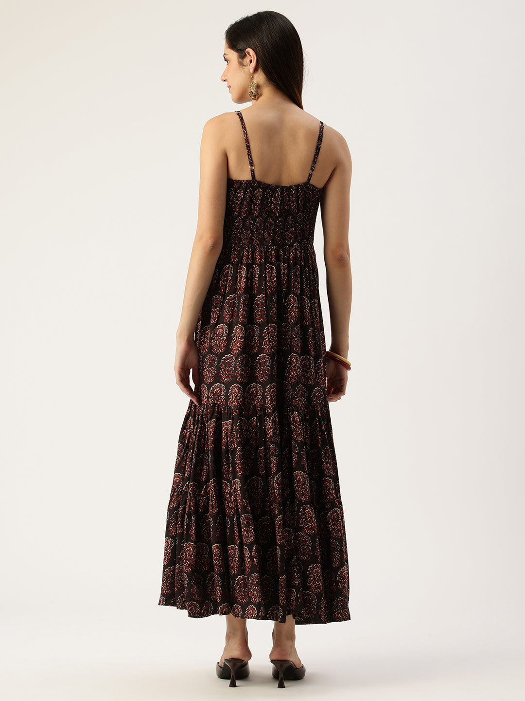 Black Fit & Flare Midi Dress