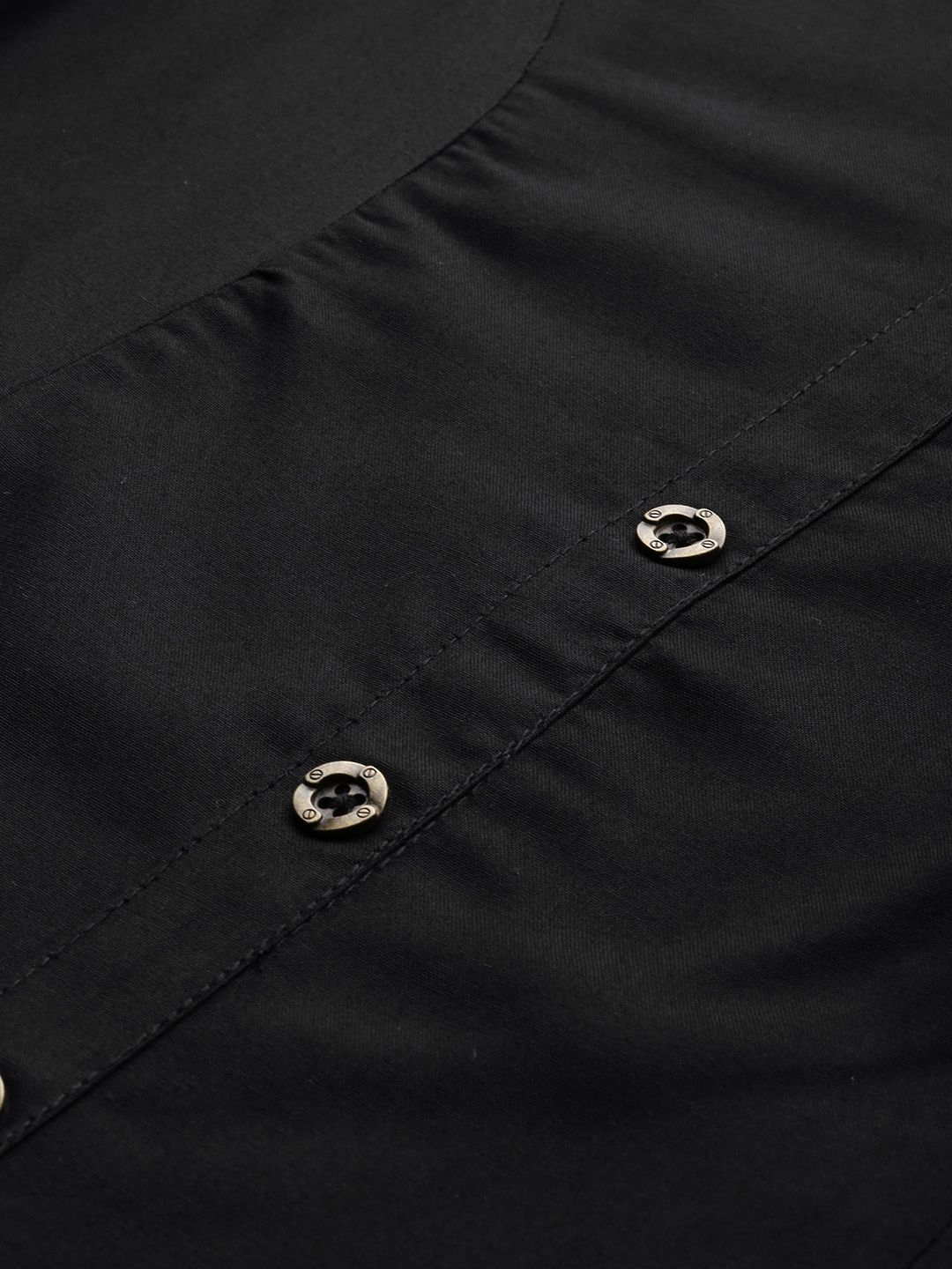 Black Essential A-line Kurta