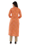 Orange Sanganeri Kurta