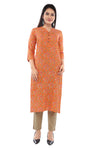 Orange Sanganeri Kurta