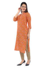 Orange Sanganeri Kurta