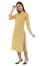 Yellow Sanganeri Print