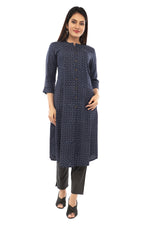 Blue Sanganeri Kurta