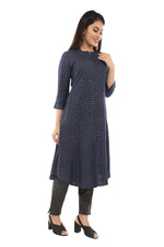 Blue Sanganeri Kurta