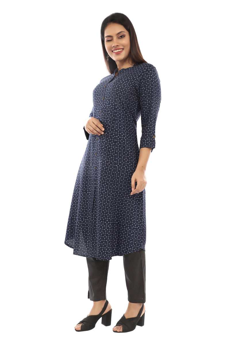 Blue Sanganeri Kurta