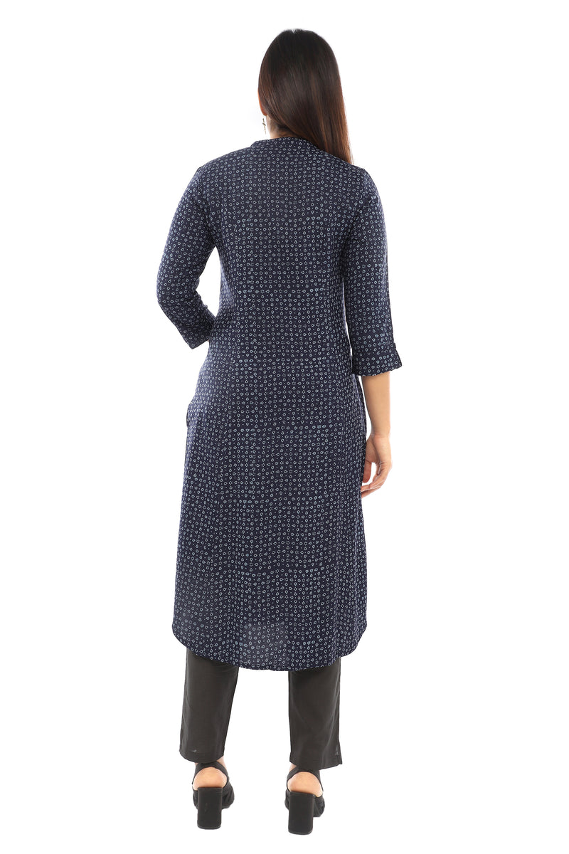 Blue Sanganeri Kurta