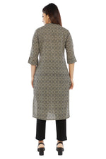 Black Geometrical Kurta