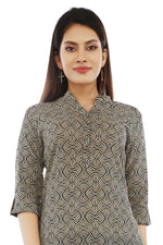 Black Geometrical Kurta