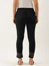 Black Solid Regular Trousers