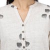 Off White Beige Floral Printed Kurta