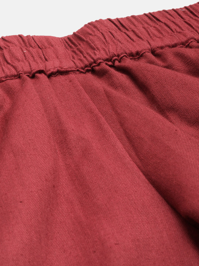Red Solid Pyjama