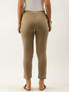 Khaki Solid Pyjama