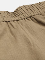 Khaki Solid Pyjama