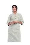 Green Stripe Printed Kurta