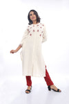 Maroon Embroidery Kurta