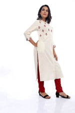 Maroon Embroidery Kurta