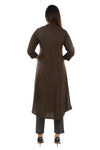 Olive Essential Solid Kurta