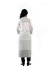 White Grey Straight Cut Kurta
