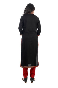 Black Embroidery Kurta