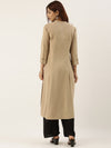 Almond Essential A-Line Kurta