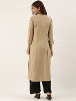 Almond Essential A-Line Kurta