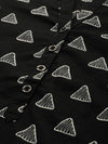 Black Triangle Printed Kurta